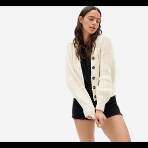 The textured cotton cardigan